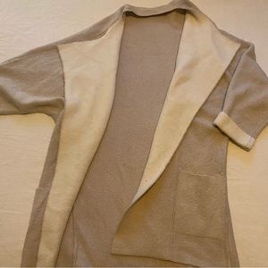 Coco & Carmen beige oversized cardigan sweater